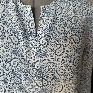 MANGO Suit :: New Floral Blue and White Blouse